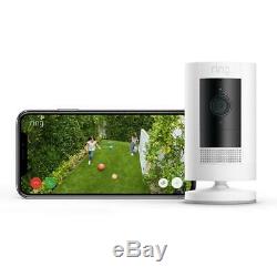 Stick up cam wireless indoor/outdoor standard security camera in white ring