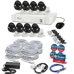 Swann Home Security Camera System with 1TB 8 Channel 8 Cam POE Cat5e NVR