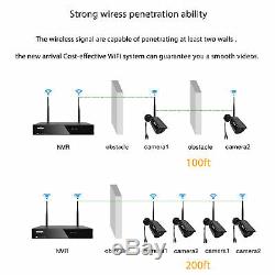 TMEZON 1080P Wireless Security WiFi Camera 8CH HD NVR Outdoor System 1TB Lot
