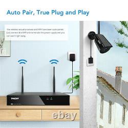 TMEZON 1080P Wireless WiFi Camera 8CH HD NVR Home Outdoor Security System 1TB