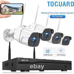 TOGUARD 8CH 1080P Wireless Home Security Camera System Outdoor Wifi IP Cam CCTV