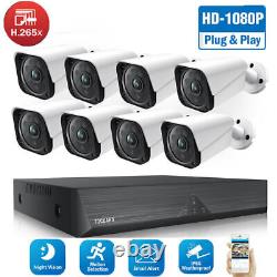 TOGUARD 8CH DVR 1080P CCTV Security Camera System Outdoor Home Surveillance Cam