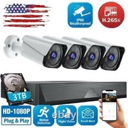 TOGUARD 8CH DVR 1080P Security Camera System Home Outdoor CCTV Surveillance Cam