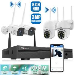 TOGUARD 8CH NVR WiFi Security Camera System 3MP Outdoor Home Cam IR Night Vision