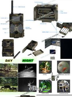 Trail Camera Scout Farm GSM phone MMS GPRS Anti Theft Security Cam Night Vision