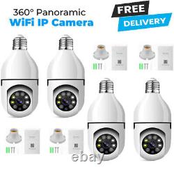 US Wireless 360° 1080P E27 Light Bulb Camera Wi-Fi Night Smart Home Security Cam