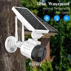 WEILAILIFE Outdoor Solar Wireless Security Camera System 10 Channel 4 Cams NVR