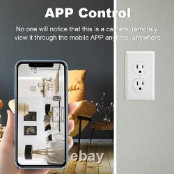 WIFI ip Camera Super HD Wall AC Outlet Home Security Nanny Cam Video Recorder