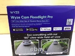 WYZE Cam Floodlight Pro 3000 Lumen LED Wired Outdoor Camera White WYZECFLP