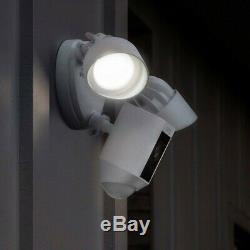 White Ring Floodlight Camera Motion-Activated HD Security Cam 2-Way Talk, Siren