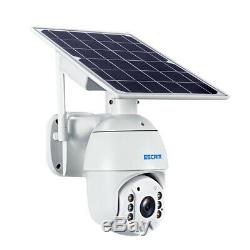 WiFi IP PTZ Camera 1080P HD Solar Power Security Outdoor CCTV Night Vision Cam