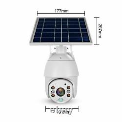WiFi Solar Security Camera Outdoor Wireless Ctronics Pan Tilt Home PTZ Cam 1080P