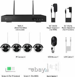 Wireless 8CH NVR 1080P Video Security Camera System Kit Outdoor WIFI CCTV IR Cam