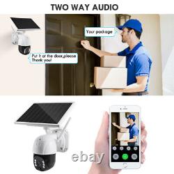 Wireless Outdoor Security Camera WiFi 2K FHD Night Vision Home Cam Pan/Tilt PIR