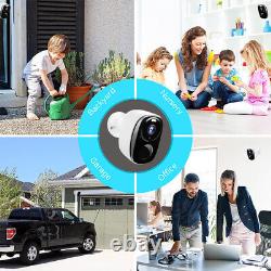 Wireless Outdoor Solar Powered Security Camera 360° PTZ WiFi Battery CCTV Cam