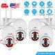Wireless Security 1080P Camera Outdoor WiFi PTZ Dome System 2 Way Audio Pan Cam