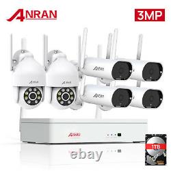 Wireless Security Camera System Outdoor Audio WiFi Home HD 3MP 8CH CCTV 1TB HDD