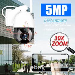 Wireless Security Camera System Outdoor Home 5MP 30X Zoom Wifi Night Vision Cam
