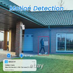 Wireless Security Camera System Outdoor Home Dual Lens Wifi Night Vision Cam 4MP