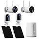 Wireless Security Camera System Outdoor Wifi 3MP Solar Battery Motion Detection