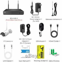 Wireless Security Camera System with 1TB Hard drive with Audio, Hiseeu