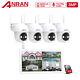 Wireless Security WIFI Camera System Outdoor Solar Battery 1296P HD 8CH NVR CCTV
