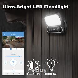 Xodo Smart Floodlight Camera WIFI 1080 Security Cam Motion Sensor Siren Alarm