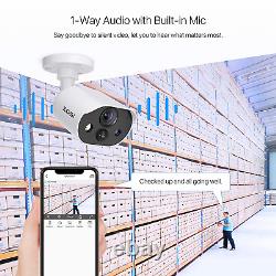 ZOSI C303 5MP-Lite DVR Spotlight Audio Security Camera System 1080p Cam Outdoor