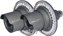 Zeus CCTV 1080p WiFi Floodlight Camera Night Vision Home Security Cam (2 PACK)