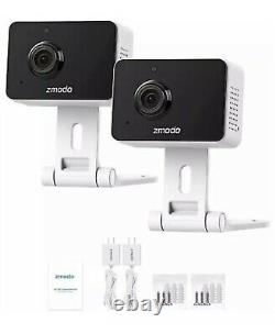 Zmodo 2 Mini Pro 1080P WiFi Indoor Camera Home Security Baby Monitor Pet Cam