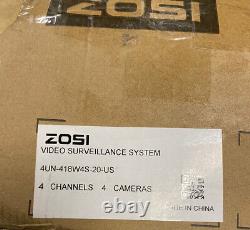 Zosi Security camera System With HD UHD digital video recorder and four pack Cam
